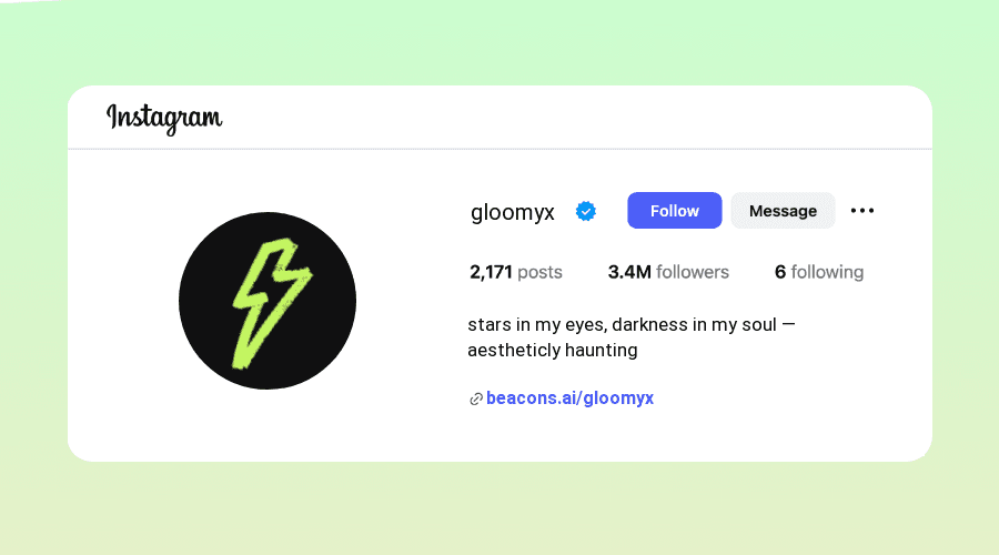 Aesthetic Dark Instagram Bios design