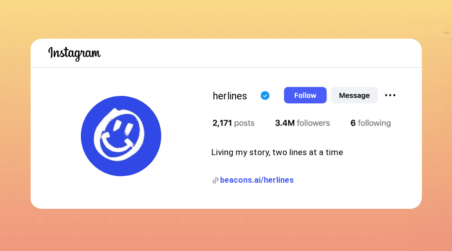 2-Line Instagram Bios ideas and examples